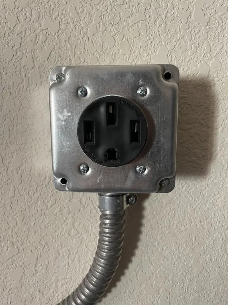 NEMA 14-50 outlet installed for Smart Home Electrical in South Park