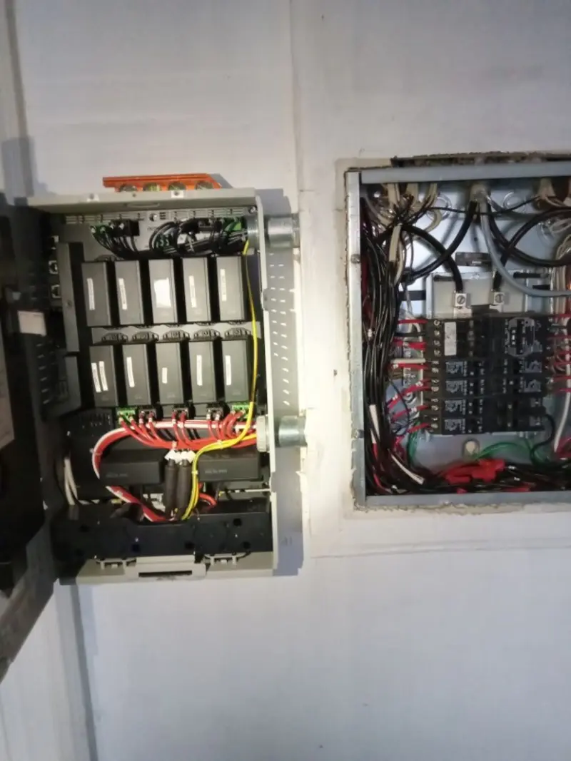 Electrical panel upgrade completed for Security Camera Wiring in South Park